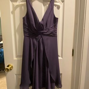 David’s Bridal bridesmaid purple short dress size 8